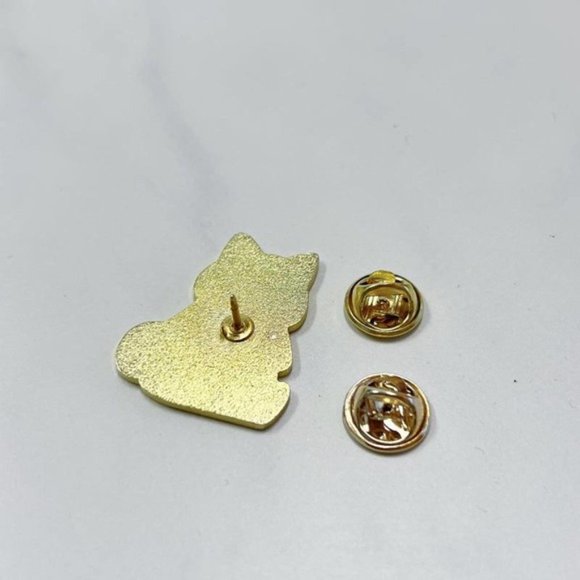 Corgi Pin Drinking Boba Corgi Enamel Pin - Picture 3 of 5